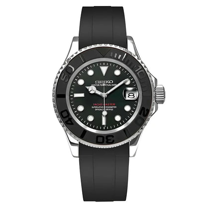 Yacht Master "Silver" - Reloj personalizado con cristal de zafiro y acero inoxidable 316L | XP Watch Co.