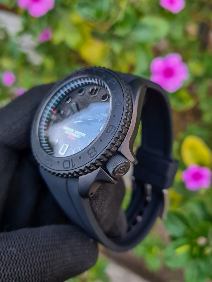 Seimod Seigaiha Dial, Knight - Reloj personalizado con movimiento automático NH35 y cristal de zafiro | XP Watch Co.