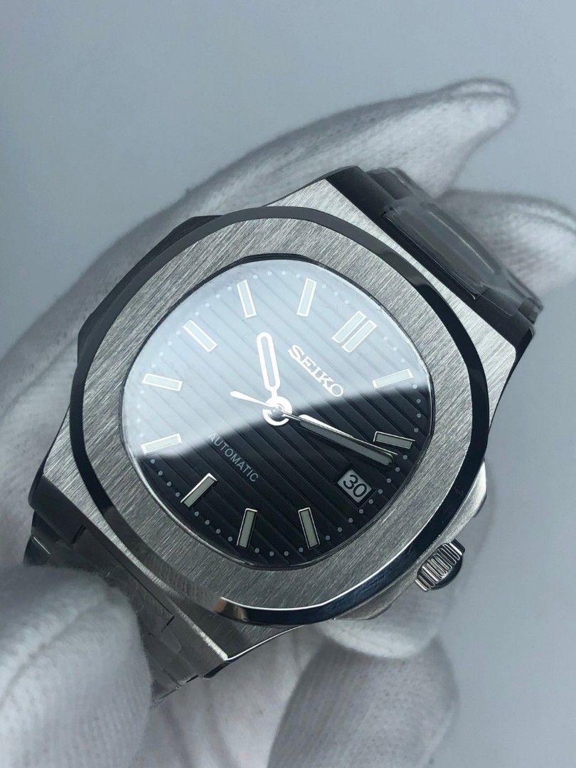 Nautic Mod "Midnight Black Stealth" - Reloj personalizado con cristal de zafiro y acero inoxidable 316L | XP Watch Co.