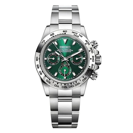 D-Racing "Emerald" - Reloj personalizado con cristal de zafiro y acero inoxidable 316L | XP Watch Co.