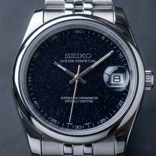 DJ-Fluted "Galaxy Black" - Reloj personalizado con cristal de zafiro y acero inoxidable 316L | XP Watch Co.