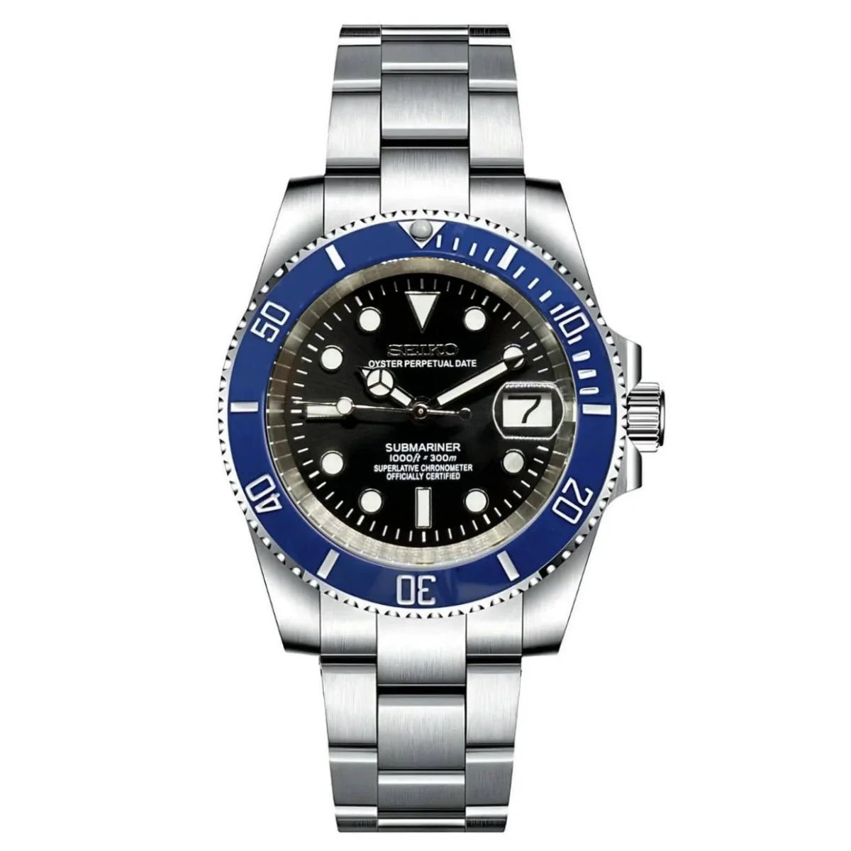Sub-Diver "Blue Black" (Cookie Monster) - Reloj personalizado con movimiento automático NH35 y cristal de zafiro | XP Watch Co.