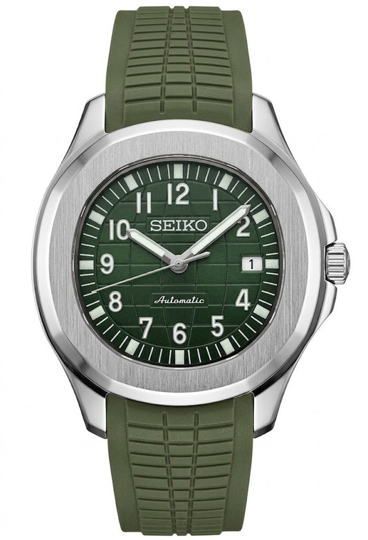 Aqua-Tropic Mod "Emerald" - Reloj personalizado con movimiento automático NH35 y acero inoxidable 316L | XP Watch Co.