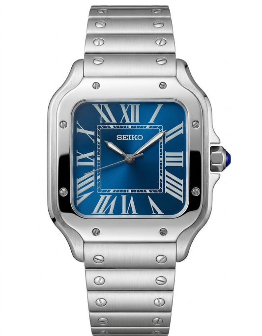 XP Mod S-Aviator Mod "Royal Blue Roman" con movimiento NH35, cristal zafiro y acero 316L | XP Watch Co.