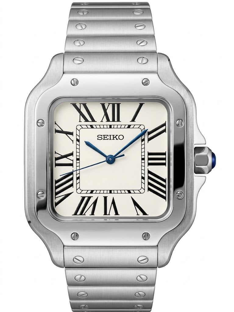 Santeiko Mod Classic White - Reloj personalizado con cristal de zafiro y acero inoxidable 316L | XP Watch Co.