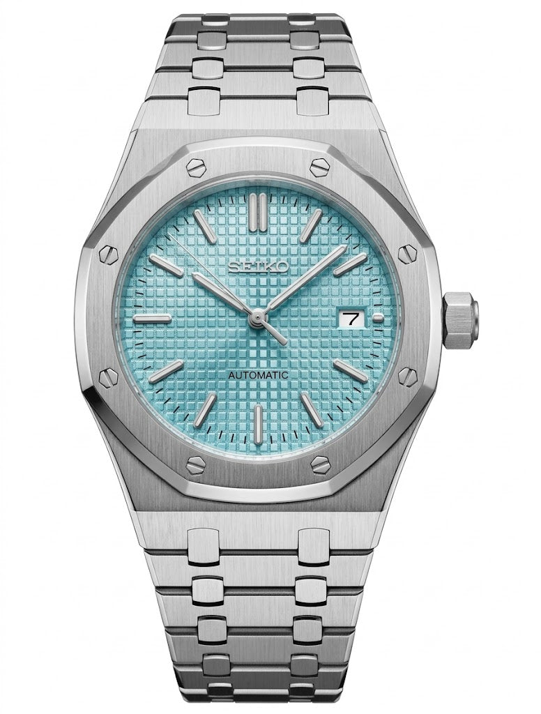 ROAK "Light Blue" - Reloj personalizado con movimiento automático NH35 y cristal de zafiro | XP Watch Co.