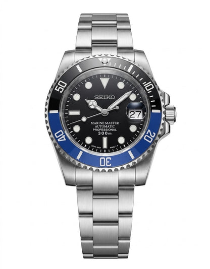 Sub-Diver "Batman" con movimiento NH35, cristal zafiro y acero 316L | XP Watch Co.