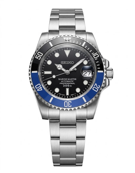 Sub-Diver "Batman" con movimiento NH35, cristal zafiro y acero 316L | XP Watch Co.