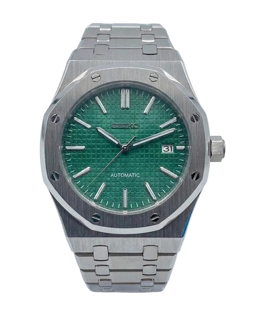 ROAK "Emerald Green" - Reloj personalizado con movimiento automático NH35 y cristal de zafiro | XP Watch Co.