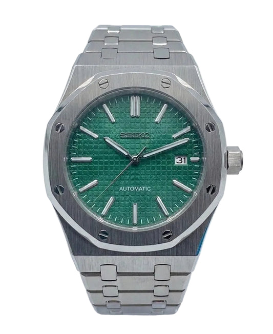 Reloj Automático XP Mod XP Mod ROAK "Emerald Green" con movimiento NH35, acero 316L y cristal zafiro | XP Watch Co.