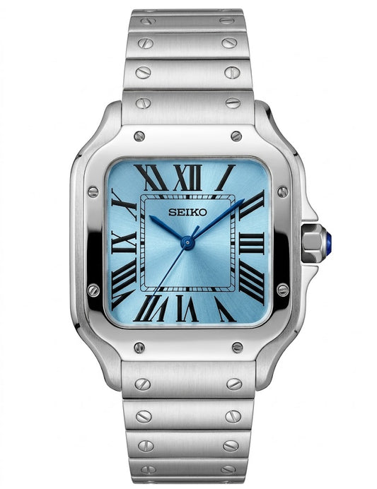 XP Mod S-Aviator Mod "Ice Blue" con movimiento NH35, cristal zafiro y acero 316L | XP Watch Co.