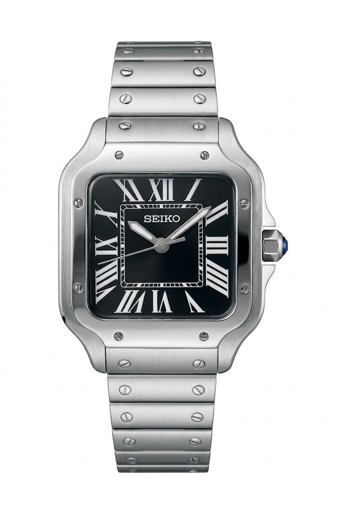 Santeiko Mod "Black" - Reloj personalizado con cristal de zafiro y acero inoxidable 316L | XP Watch Co.