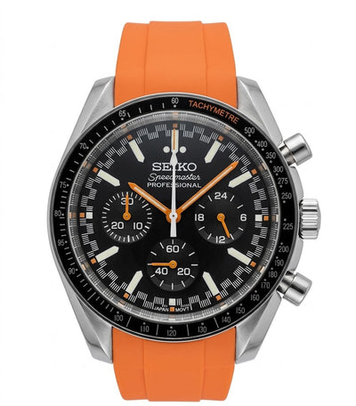 Speedy Chrono "Orange" - Reloj personalizado con cronógrafo VK63 y cristal de zafiro | XP Watch Co.