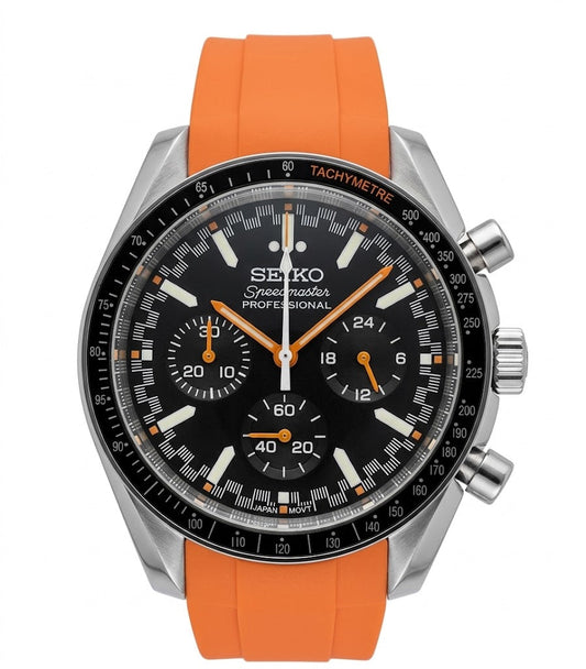 Speedy Chrono "Orange" - Reloj personalizado con cronógrafo VK63 y acero inoxidable 316L | XP Watch Co.