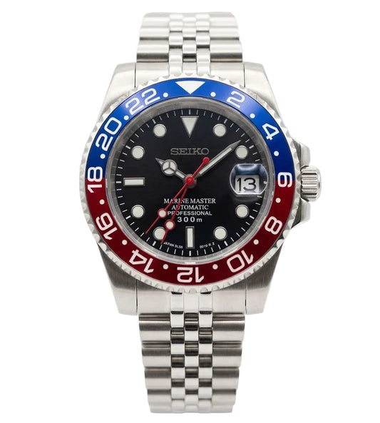 XP Mod Sub-Diver "Pepsi" con movimiento NH35, cristal zafiro y acero 316L | XP Watch Co.