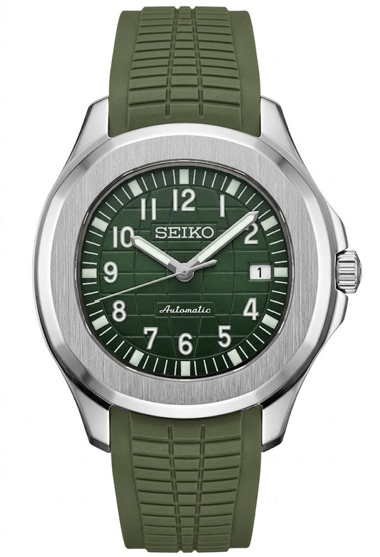 XP XP Mod Aqua-Tropic Mod "Emerald" con movimiento NH35, acero 316L, cristal zafiro, correa verde | XP Watch Co.