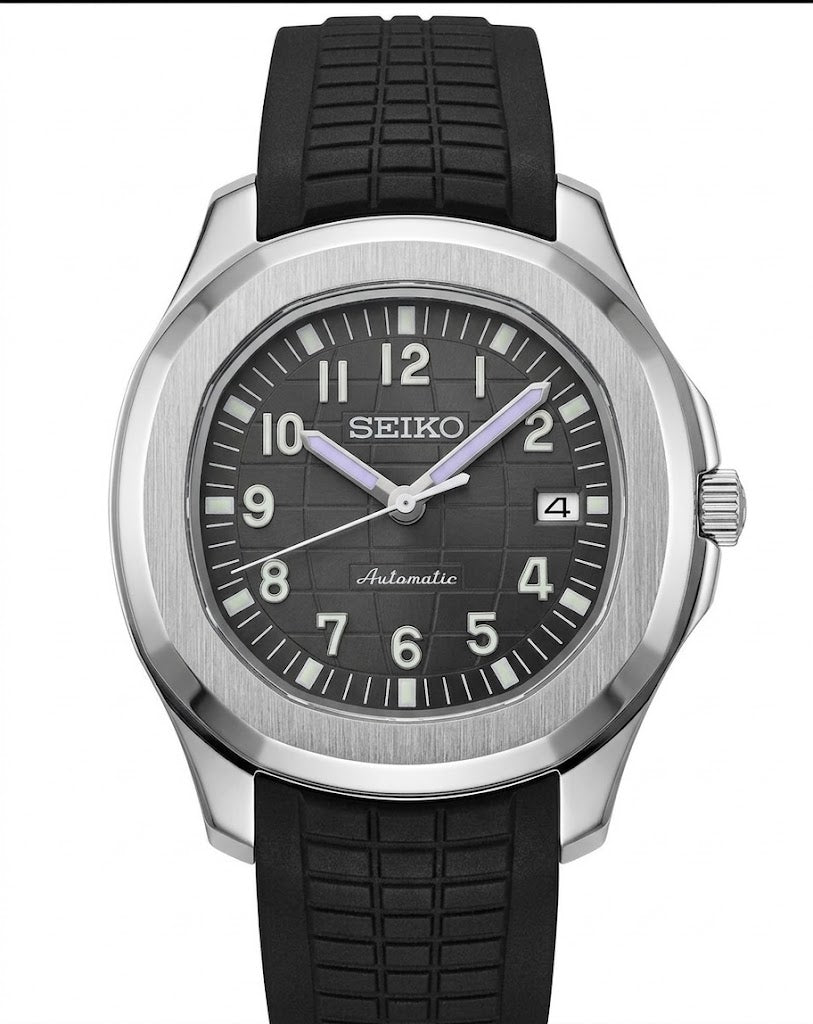 Aqua-Tropic Mod Classic Black - Reloj personalizado con movimiento automático NH35 y cristal de zafiro | XP Watch Co.