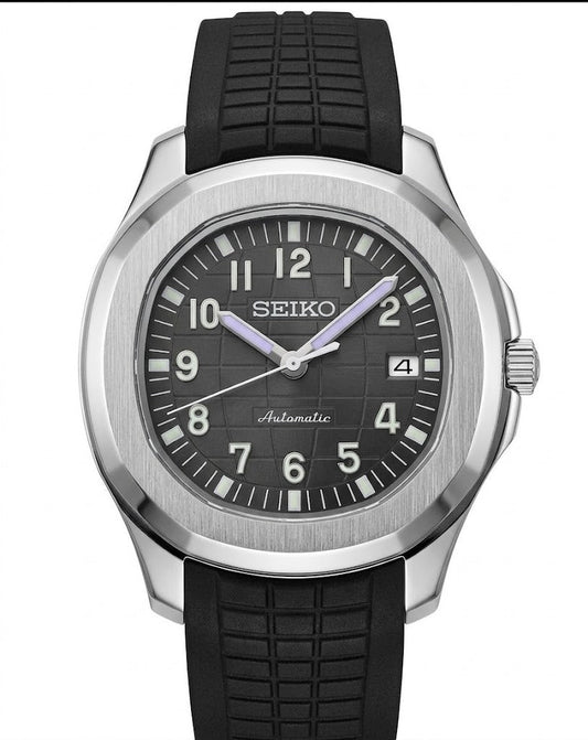 Aqua-Tropic Mod Classic Black - Reloj personalizado con movimiento automático NH35 y cristal de zafiro | XP Watch Co.