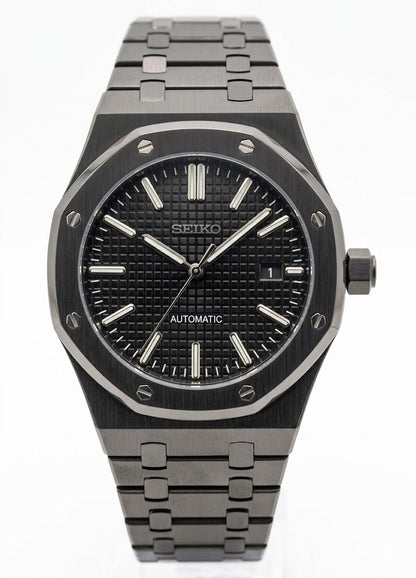 ROAK "Black Classic" - Reloj personalizado con movimiento automático NH35 y acero inoxidable 316L | XP Watch Co.
