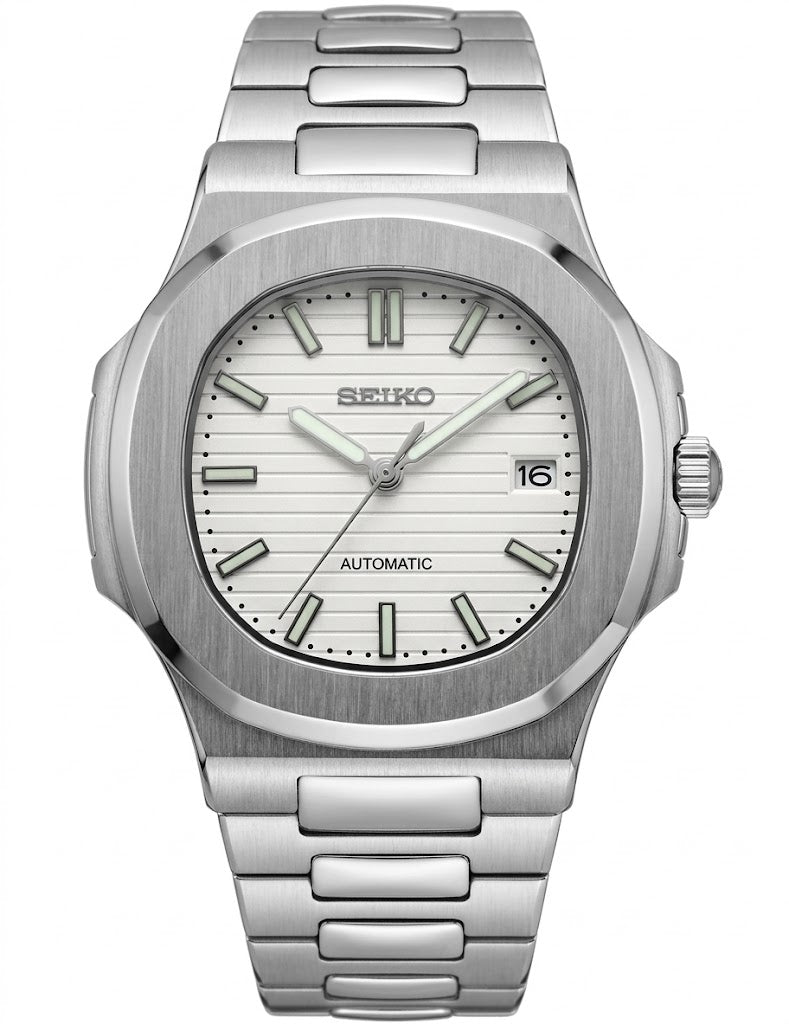 Nautic Mod "Off White" - Reloj personalizado con movimiento automático NH35 y cristal de zafiro | XP Watch Co.