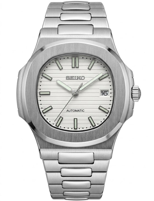 Nautic Mod "Off White" - Reloj personalizado con movimiento automático NH35 y cristal de zafiro | XP Watch Co.