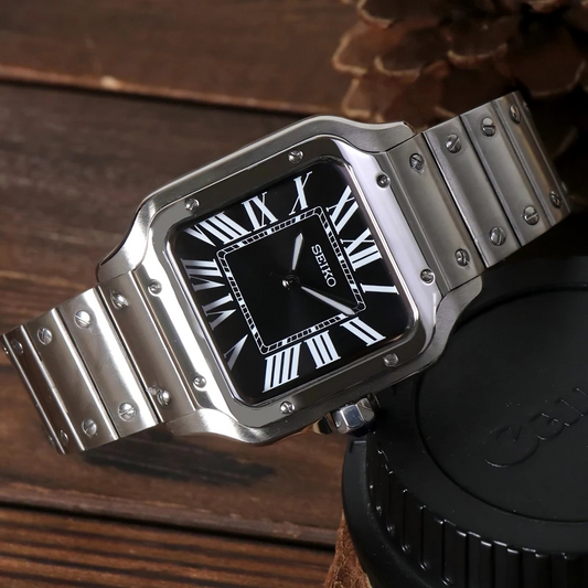 XP Mod S-Aviator Mod "W/Black" con movimiento NH35, cristal zafiro y acero 316L | XP Watch Co.